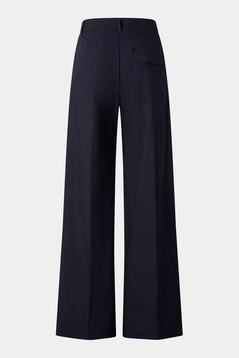 Pleated Trousers Amy In Navy Blue