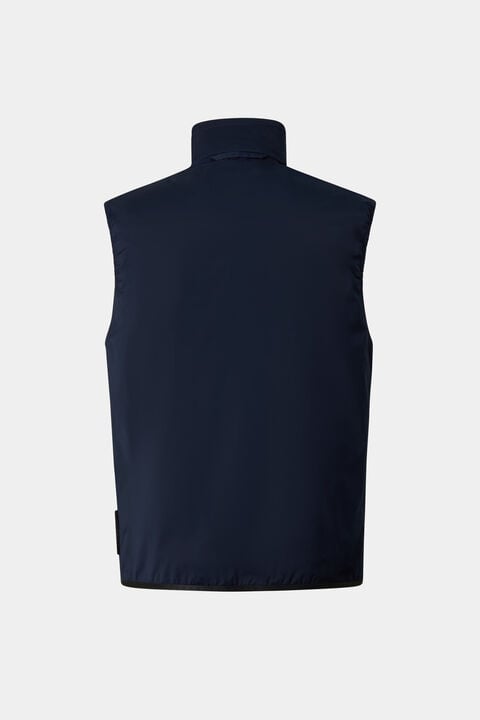 Jonny Lightweight Waistcoat In Navy Blue