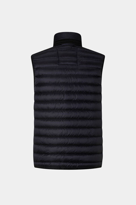 Lasse Lightweight Down Waistcoat In Navy Blue