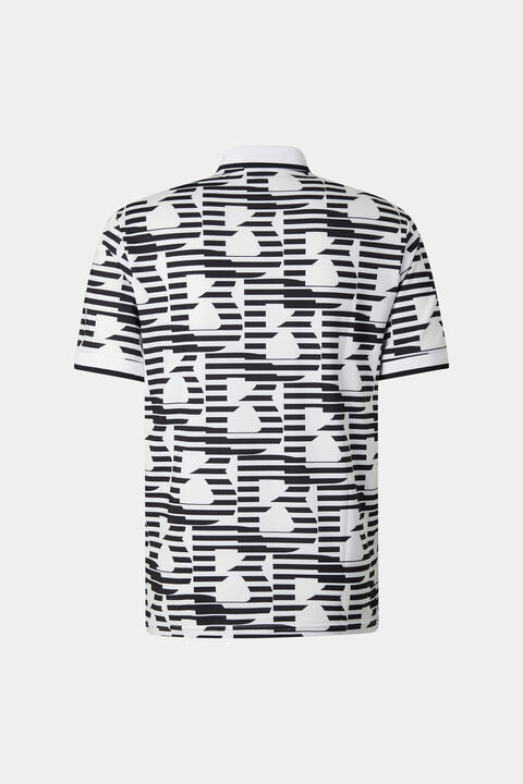 Valentin Functional Short-Sleeved Top In White/Black