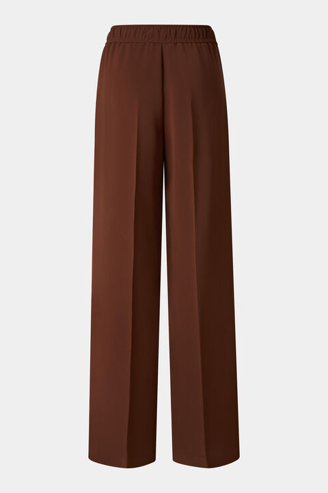 Enny Crepe Trousers In Brown