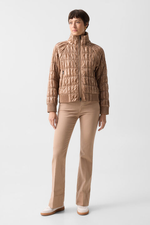 Sherry Quilted Jacket In Camel