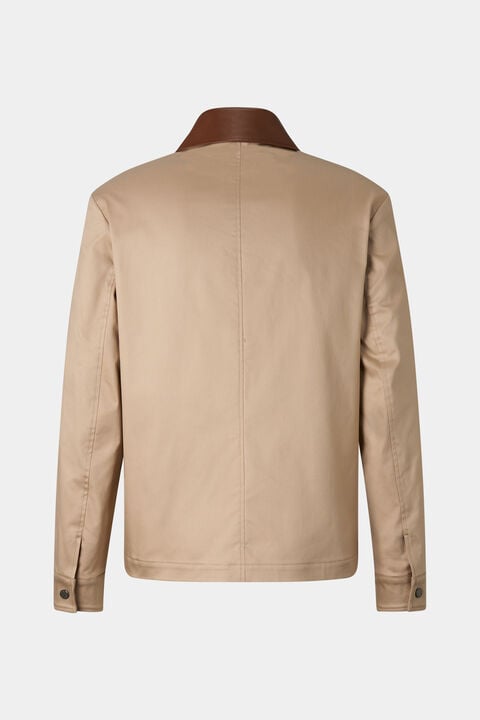 Twill Jacket Mirco In Beige