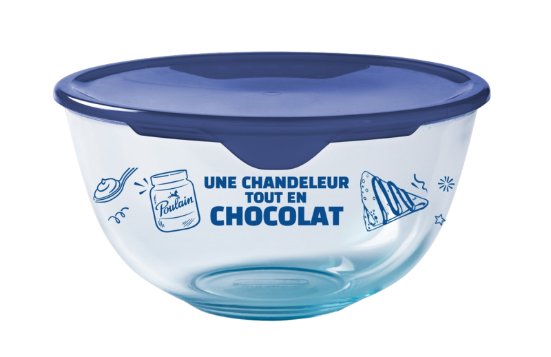 Glass bowl with lid - Prep Store