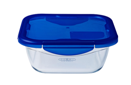 Square glass dish with watertight lid - Cook  Go