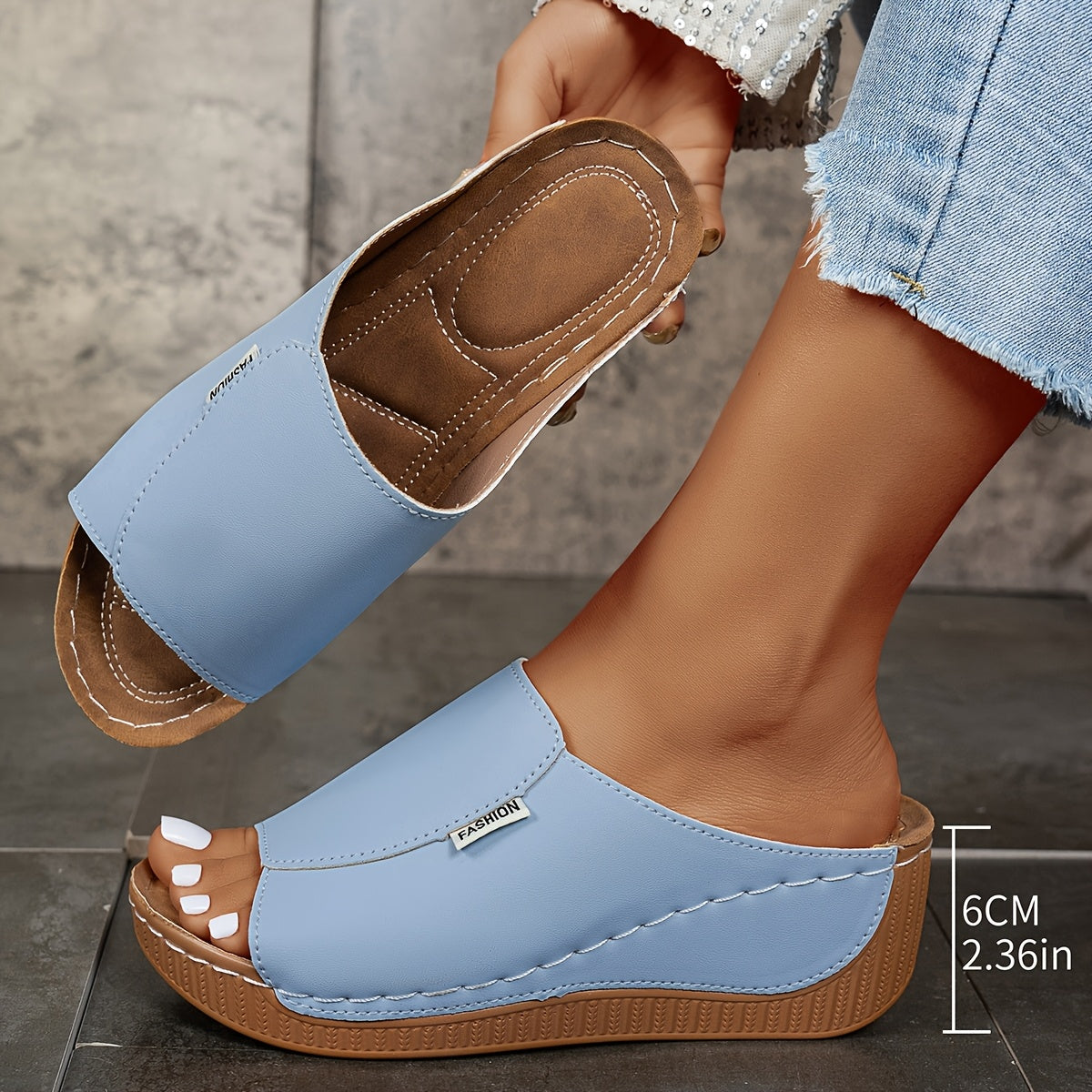 Isabella | Sandal with 6cm Comfort Sole