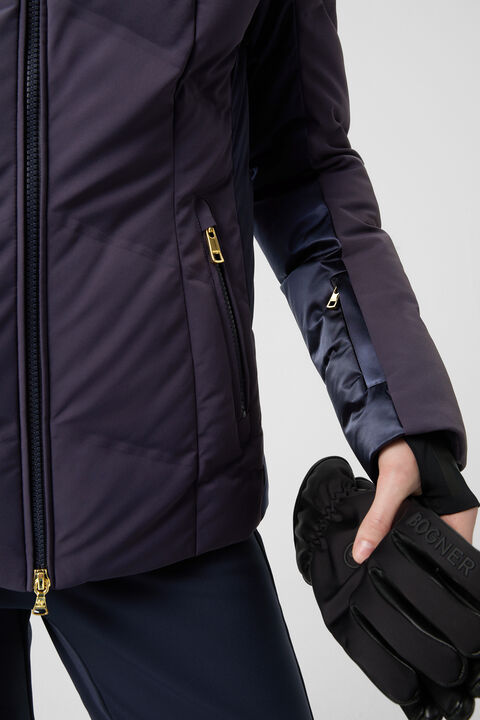Delin Down Ski Jacket In Navy Blue