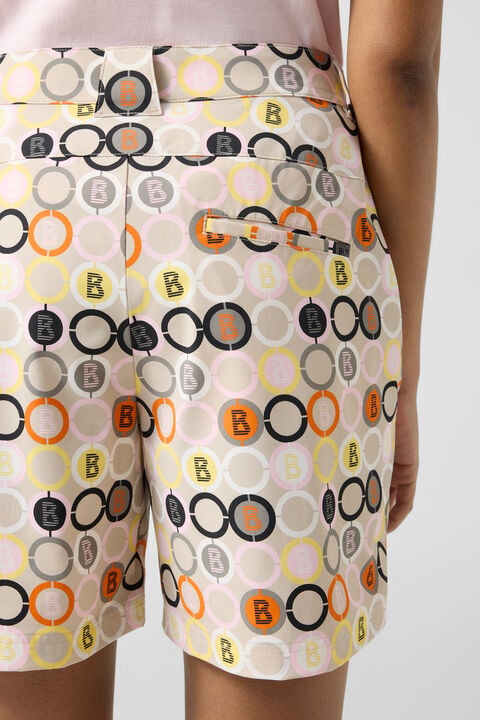 Eleni Functional Shorts In Sand/Orange/Grey