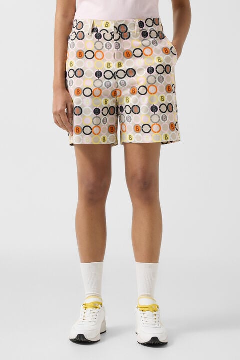 Eleni Functional Shorts In Sand/Orange/Grey