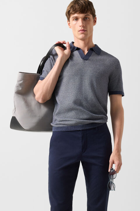 Chinos Cotton Chino In Navy Blue