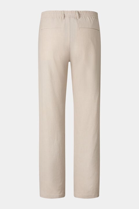 Marcus Linen Blend Trousers In Sand