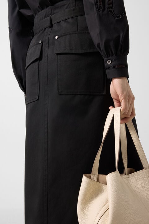 Jocy Wrap Skirt In Black