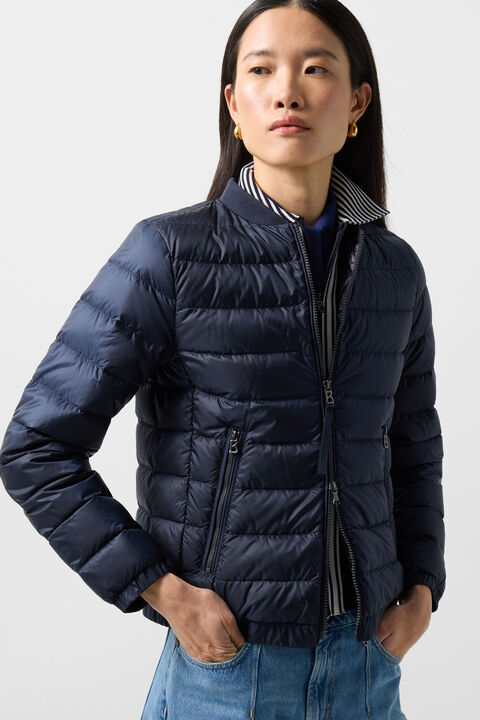 Marybel Lightweight Down Jacket In Navy Blue