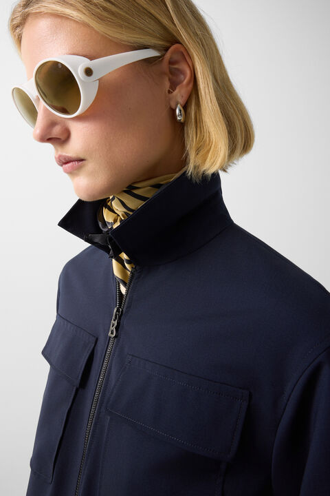 Tracy Shirt Jacket In Navy Blue
