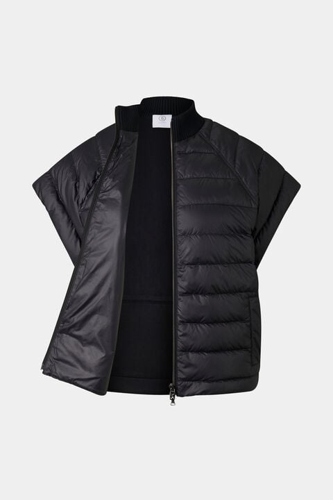 Nahla Hybrid Down Waistcoat In Black