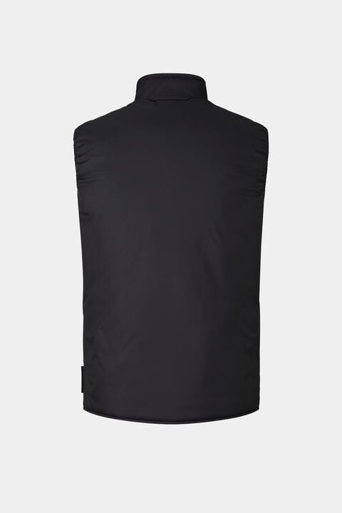 Willis Reversible Waistcoat In Black/Grey