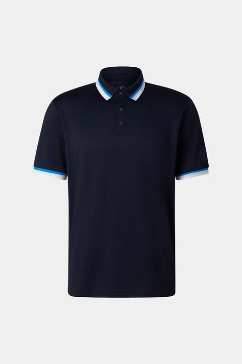 Arik Functional Short-Sleeved Top In Navy Blue
