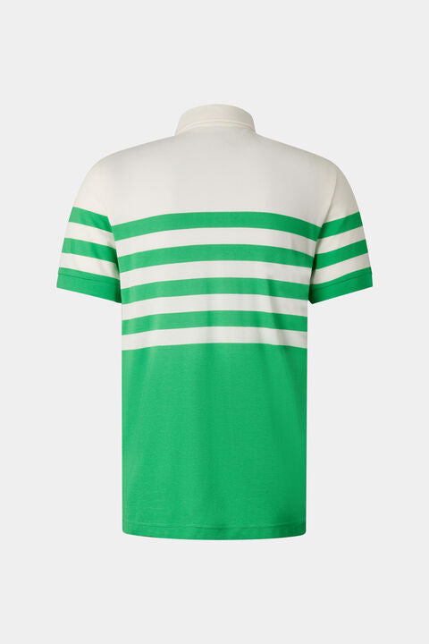 Antonio Functional Short-Sleeved Top In Green/Off-White