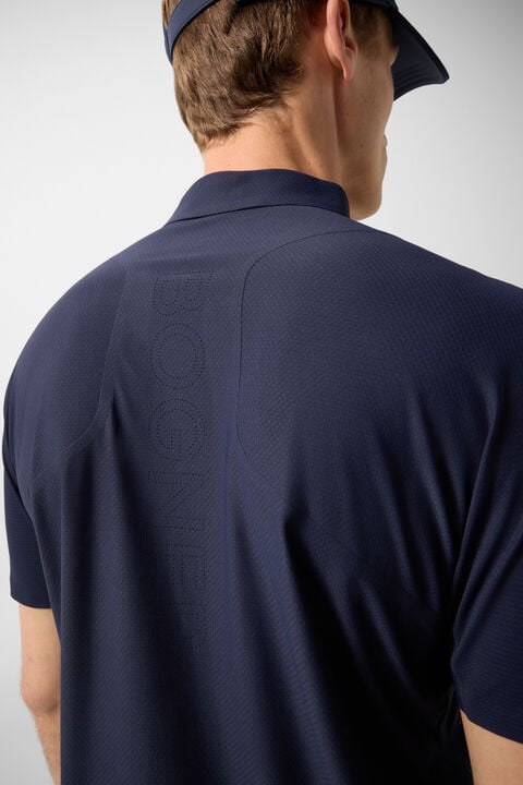 Casimir Functional Short-Sleeved Top In Navy Blue