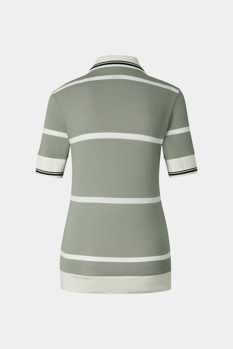 Jessi Polo Shirt In Eucalyptus/Off-White