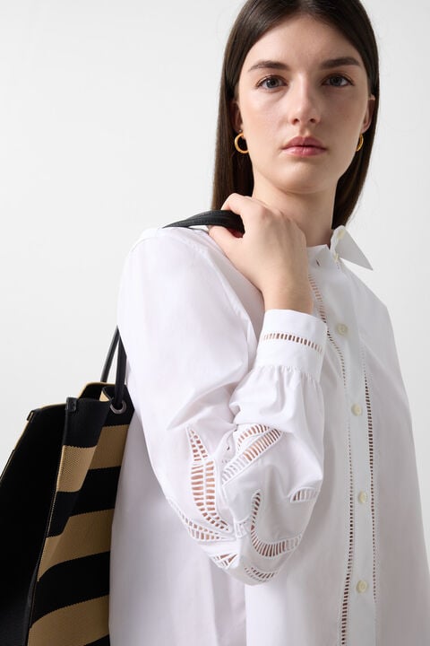 Summer Shirt Blouse In White