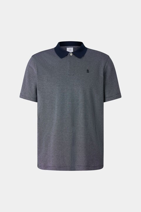 Wynn Polo Shirt In Navy Blue/White