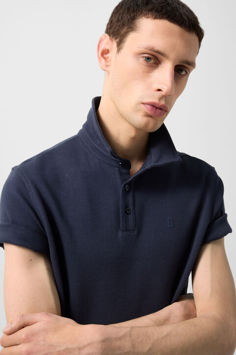 Salvo Polo Shirt In Navy Blue