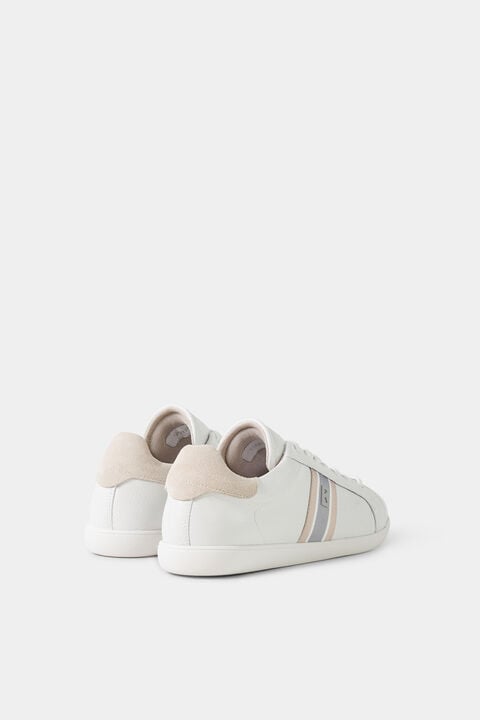 Columbus Trainers In White/Beige