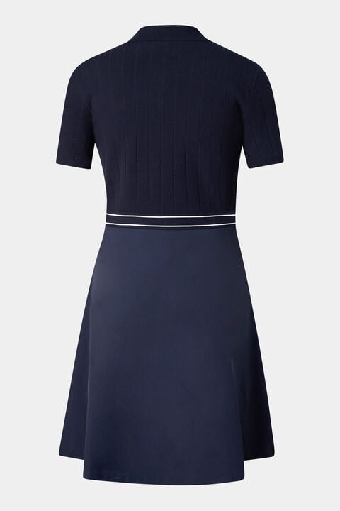 Selin Polo Dress In Navy Blue