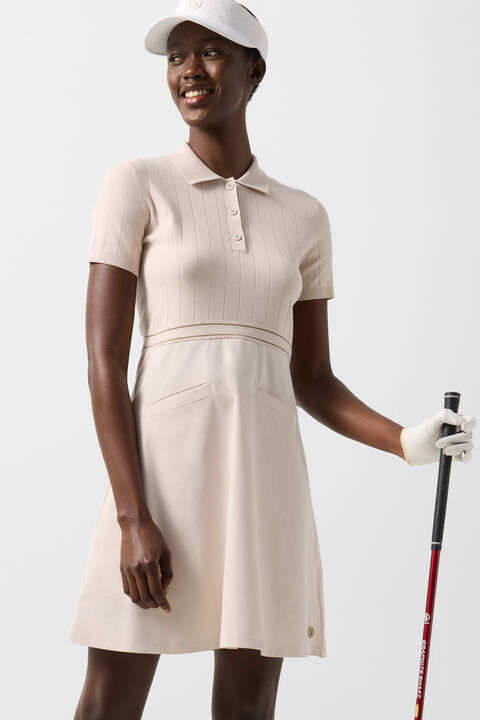 Selin Polo Dress In Sand