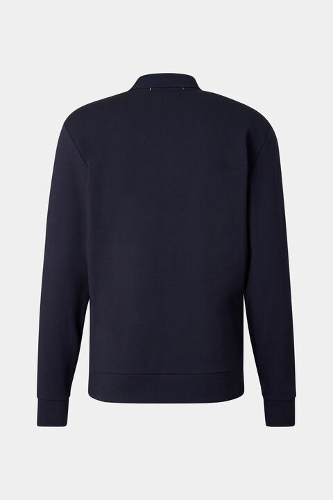 Cajus Polo Sweatshirt In Navy Blue