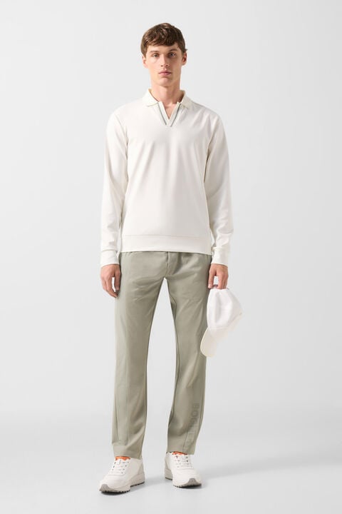 Cajus Polo Sweatshirt In Off-White