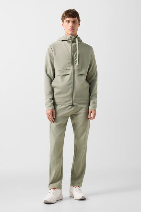 Ernesto Jersey Jacket In Eucalyptus