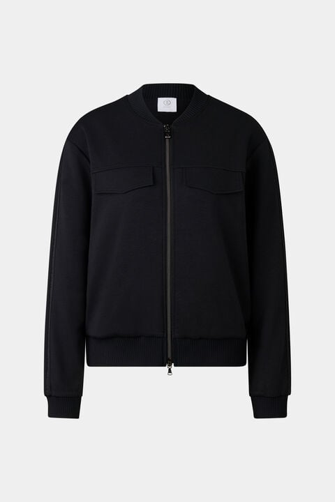 Nika Jersey Jacket In Black