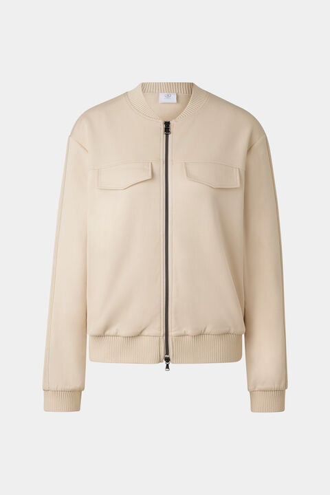 Nika Jersey Jacket In Sand