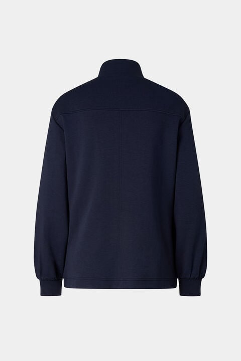 Calice Jersey Jacket In Navy Blue