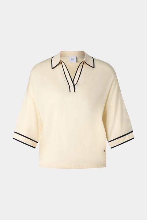 Knitted Shirt Paris In Cream