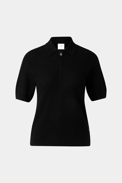 Knitted Polo Shirt Shari In Black