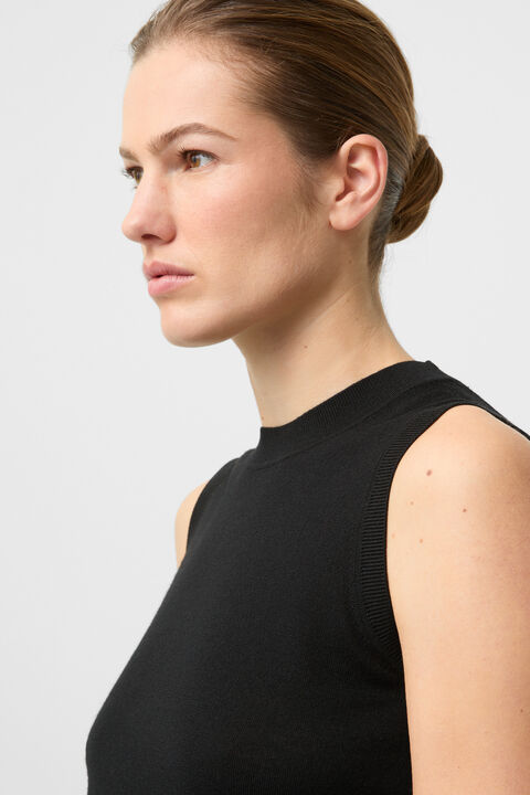 Knitted Top Isola In Black