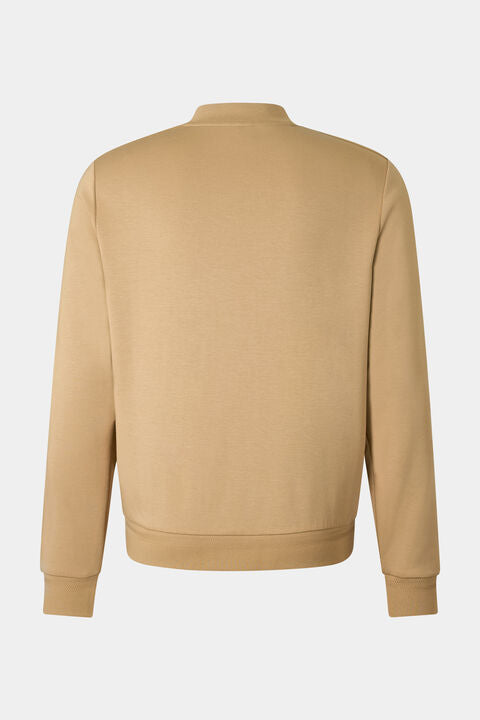 Lennox Jersey Jacket In Camel