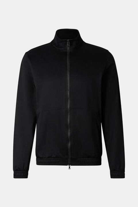 Rupert Jersey Jacket In Black