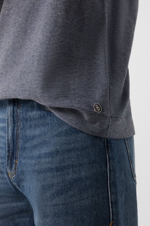 Knitted Shirt Horton In Navy Blue