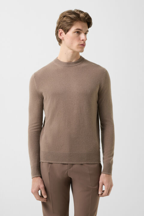 Brendon Cashmere Jumper In Mud