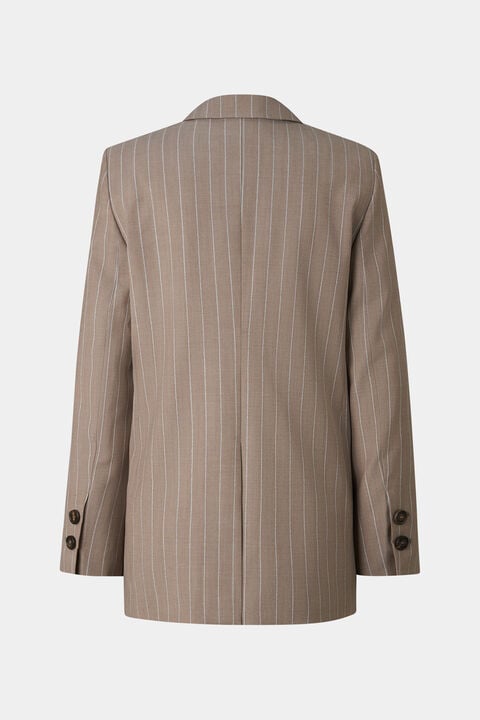 Virgin Wool Blazer Janina In Camel