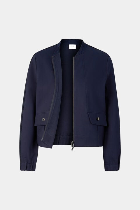 Luisa Jersey Jacket In Navy Blue