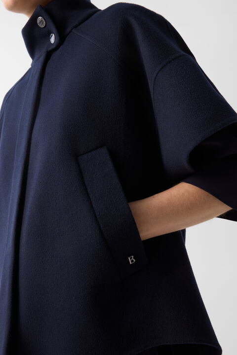 Wool Waistcoat Venice In Navy Blue