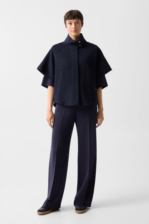 Wool Waistcoat Venice In Navy Blue