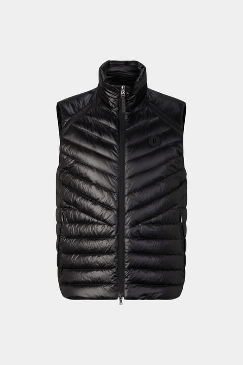 Lasse Lightweight Down Waistcoat In Black