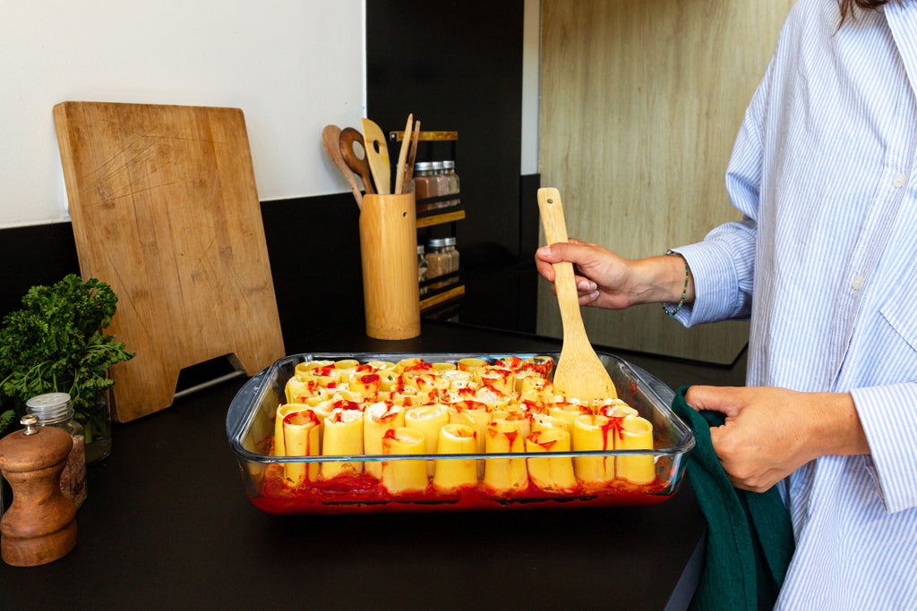 Rectangular glass baking dish - special for lasagne