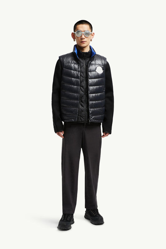 Menelao Hooded Curvy-Quilted Down Gilet